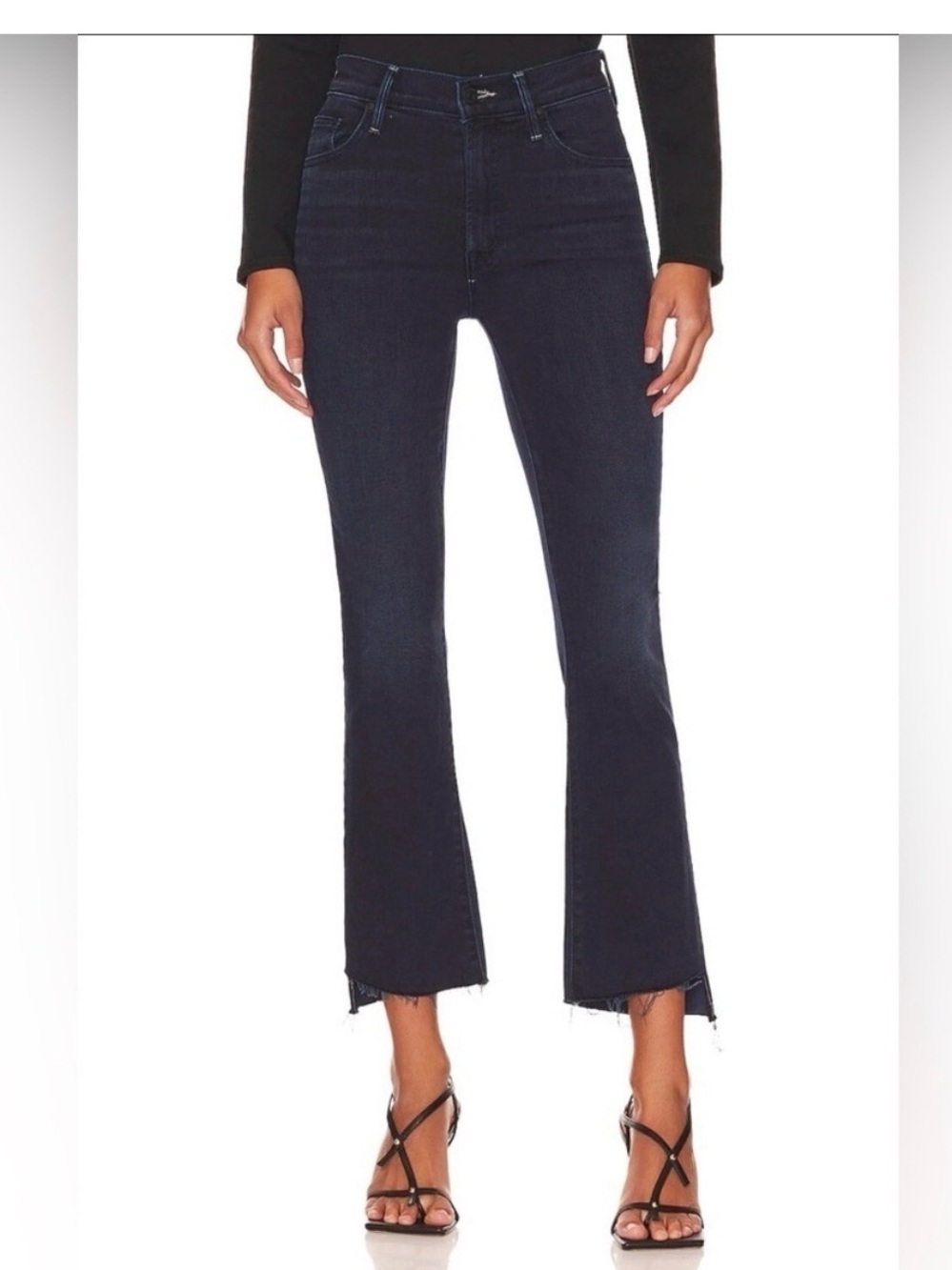 Mother THE INSIDER CROP STEP FRAY Jeans